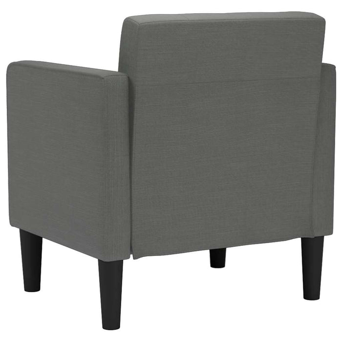 Sofa Chair With Armrests Dark Grey 53 Cm Fabric Aobbpaa