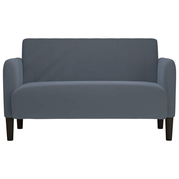 Loveseat Sofa Dark Grey 109 Cm Velvet Aobbpnn