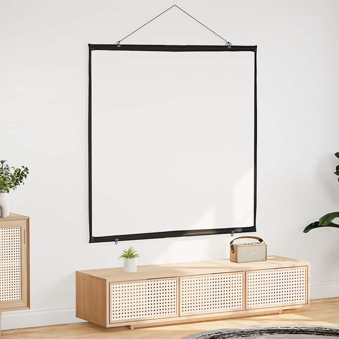 Projection Screen Wall-Hanging 72 Inch 1:1 Aobobtl