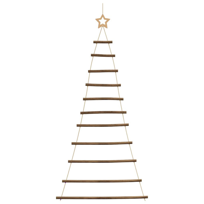  Hanging Christmas Tree With Top Star 74X150 Cm Natural Branch Aoboboo