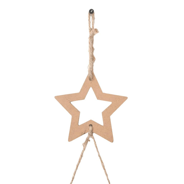  Hanging Christmas Tree With Top Star 74X150 Cm Natural Branch Aoboboo