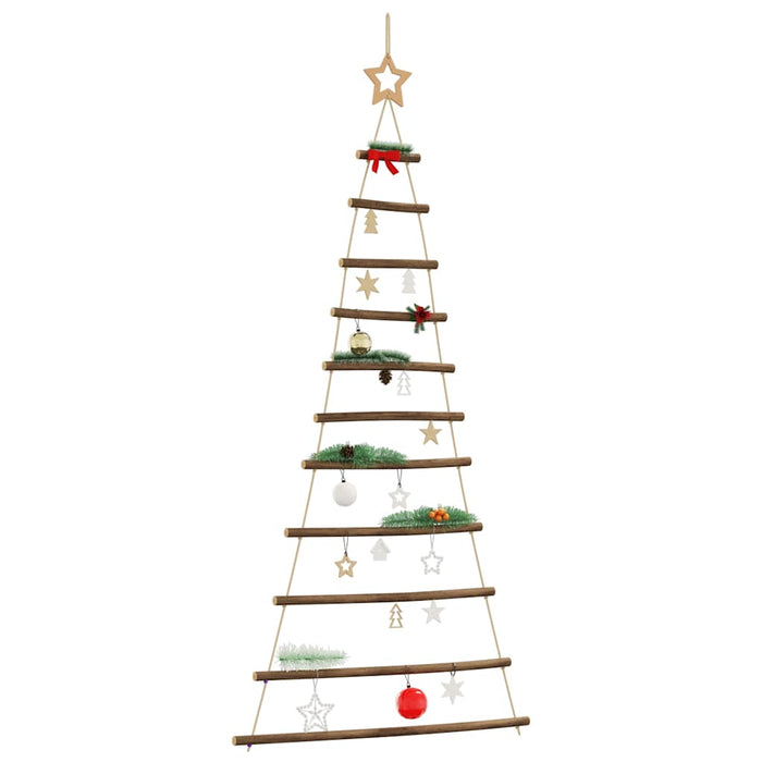  Hanging Christmas Tree With Top Star 74X150 Cm Natural Branch Aoboboo