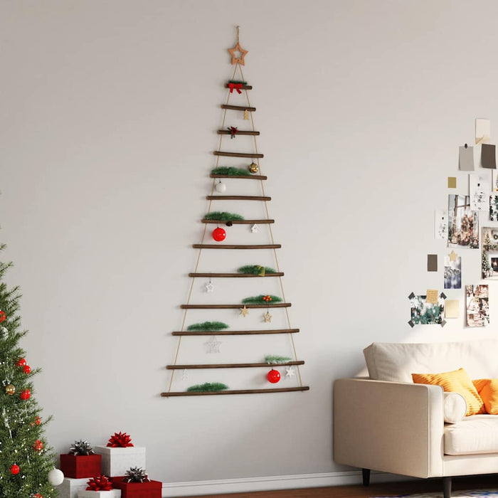  Hanging Christmas Tree With Top Star 86X180 Cm Natural Branch Aobobox