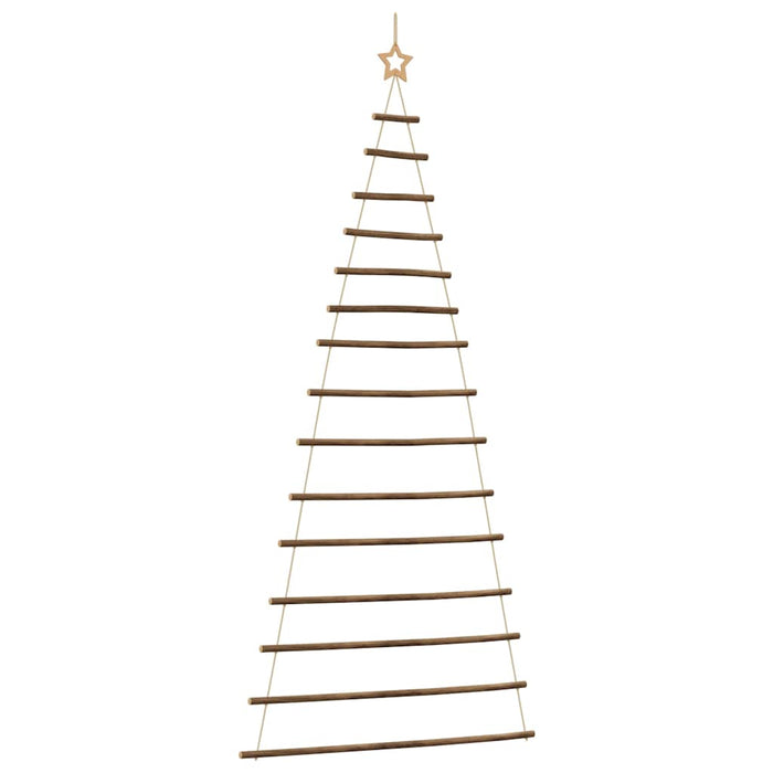  Hanging Christmas Tree With Top Star 100X210 Cm Natural Branch Aobobot