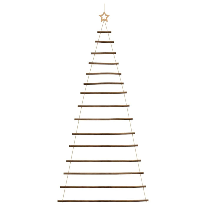  Hanging Christmas Tree With Top Star 100X210 Cm Natural Branch Aobobot