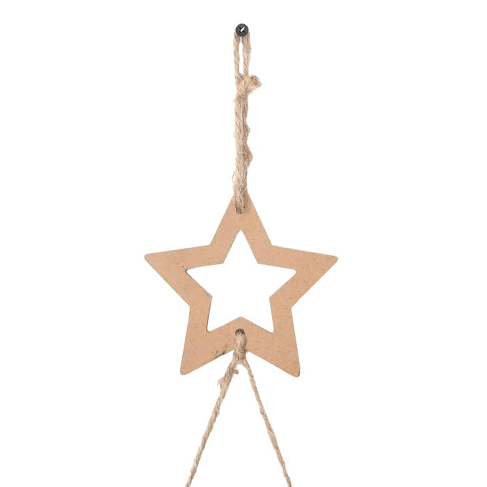  Hanging Christmas Tree With Top Star 100X210 Cm Natural Branch Aobobot