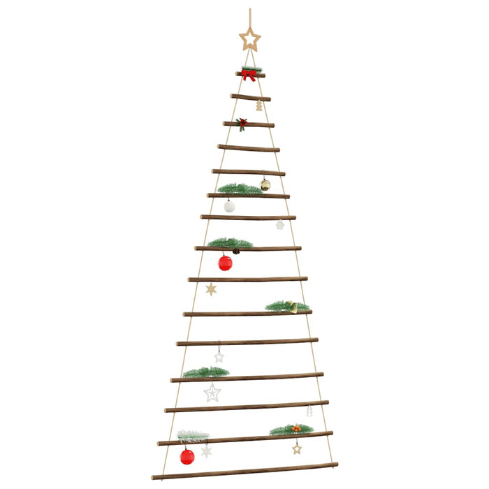  Hanging Christmas Tree With Top Star 100X210 Cm Natural Branch Aobobot