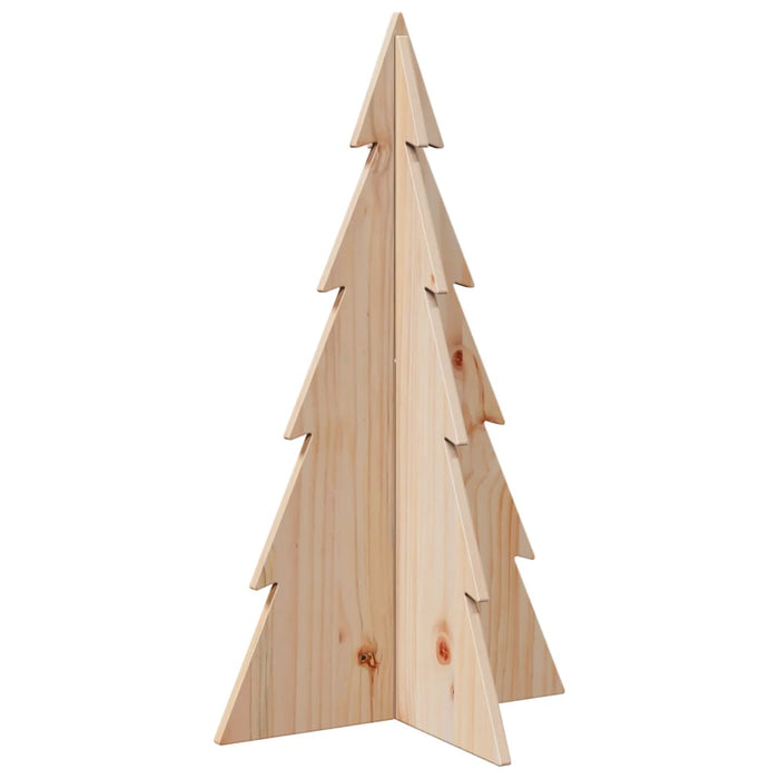 Wooden Christmas Tree For Decoration 80 Cm Solid Wood Pine Npnoln