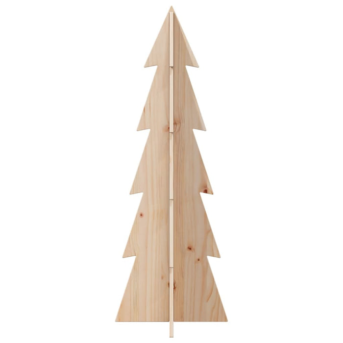 Wooden Christmas Tree For Decoration 112 Cm Solid Wood Pine Npnoio