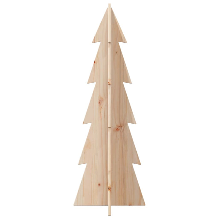 Wooden Christmas Tree For Decoration 112 Cm Solid Wood Pine Npnoio