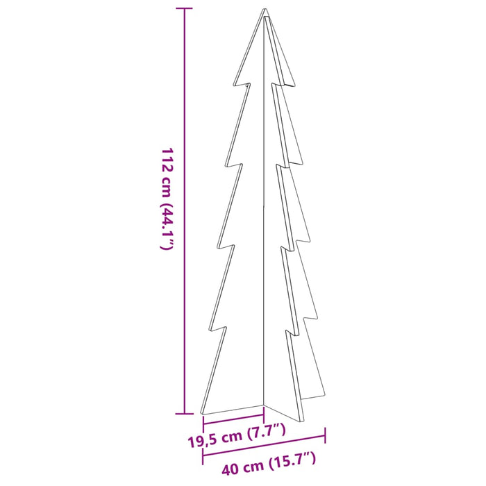 Wooden Christmas Tree For Decoration 112 Cm Solid Wood Pine Npnoio