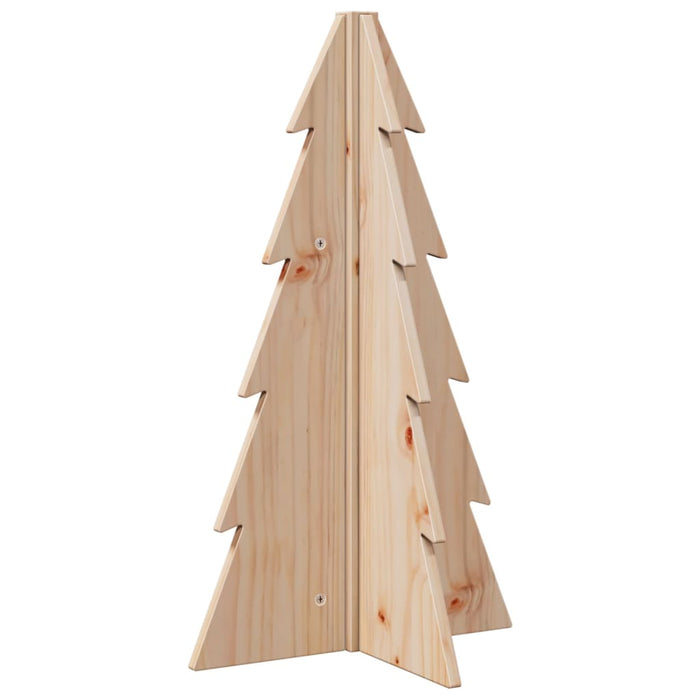 Wooden Christmas Tree For Decoration 69.5 Cm Solid Wood Pine Npnoii