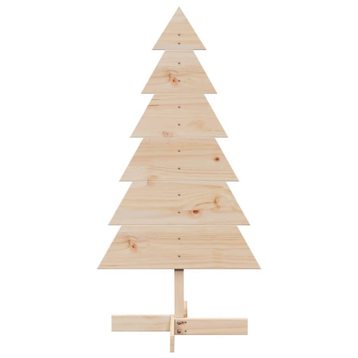 Wooden Christmas Tree For Decoration 120 Cm Solid Wood Pine Npnonk