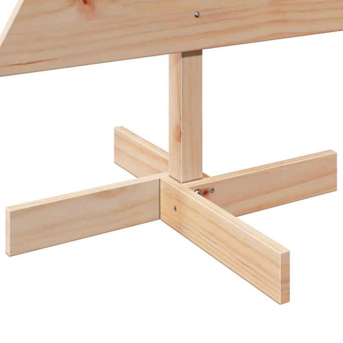 Wooden Christmas Tree For Decoration 120 Cm Solid Wood Pine Npnonk