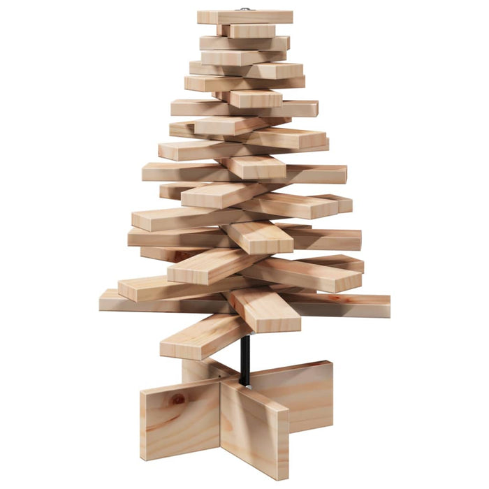 Wooden Christmas Tree For Decoration 60 Cm Solid Wood Pine Npnokn