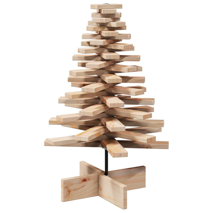 Wooden Christmas Tree For Decoration 80 Cm Solid Wood Pine Npnxbo