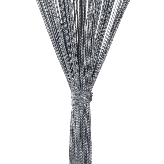 String Curtains 2 Pcs Anthracite 140X250 Cm Aobxbpx