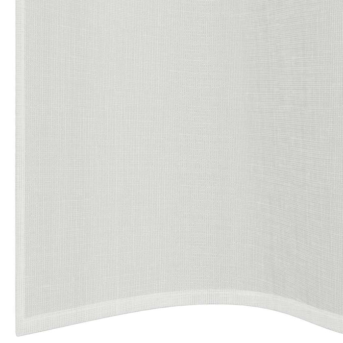 Voile Curtains With Grommets 2 Pcs White Aobxopx