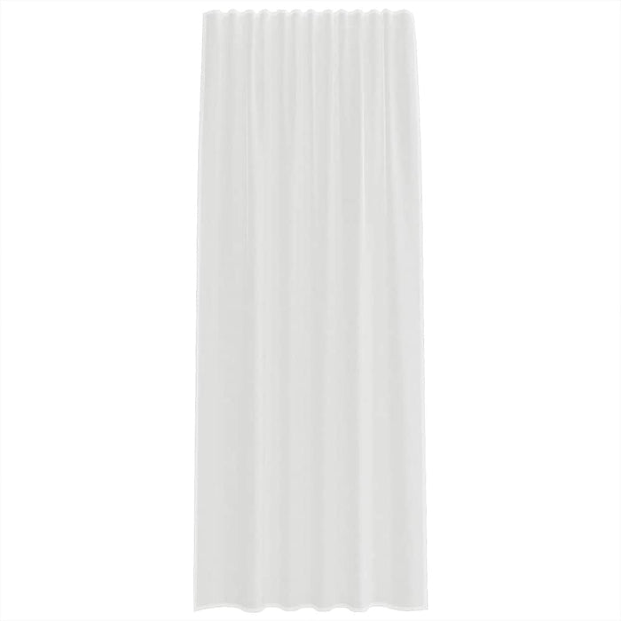 Voile Curtains With Rod Pockets 2 Pcs White Aobxxaa