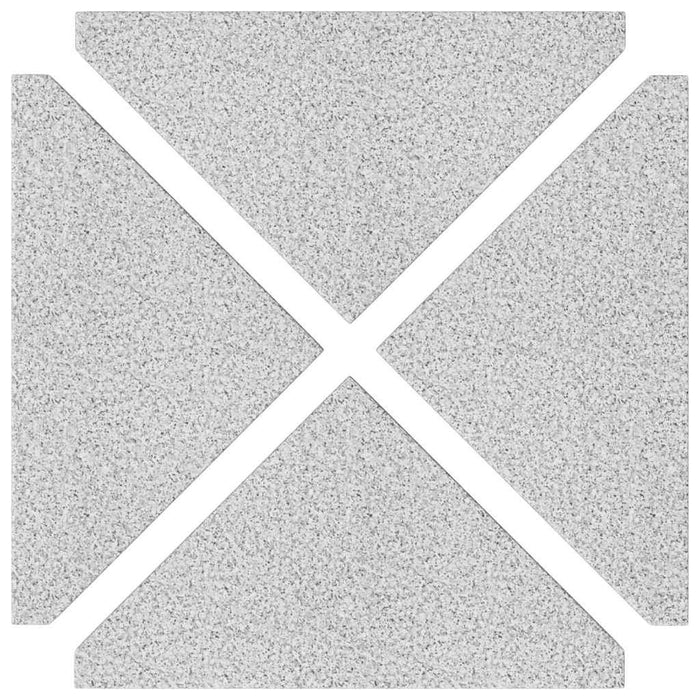 Umbrella Weight Plates 4 Pcs Grey Granite Triangular 14 Kg Ttonpnp