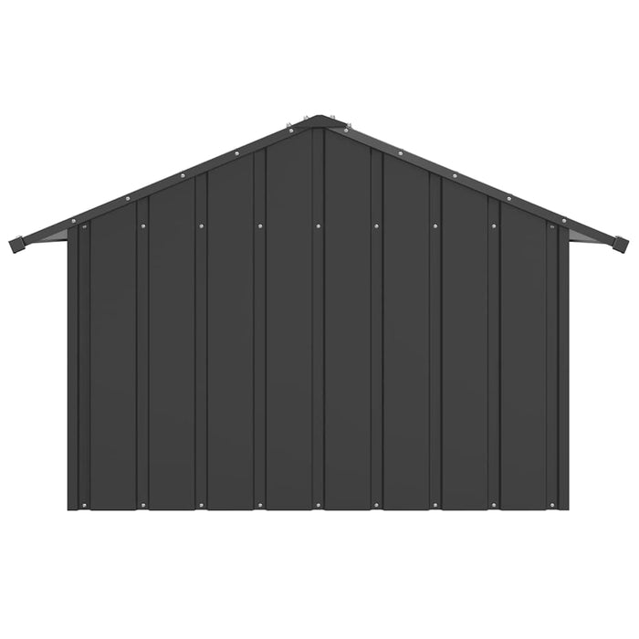 Dog House With Roof 83X130X85 Cm Galvanised Steel Aobbkop