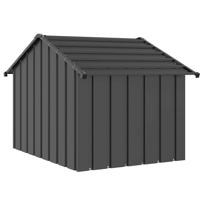 Dog House With Roof 83X130X85 Cm Galvanised Steel Aobbkop