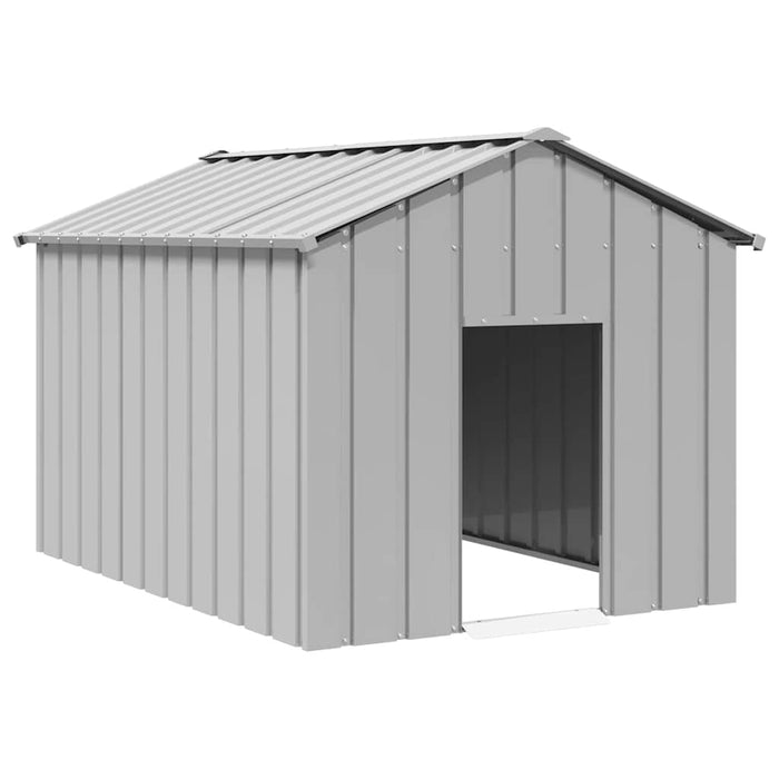 Dog House With Roof 113X153X101 Cm Galvanised Steel Aobbkxb
