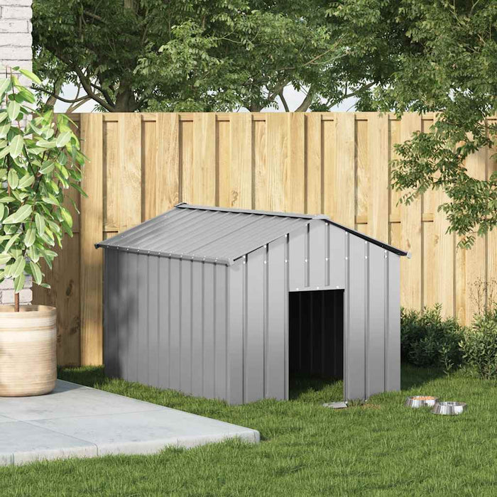 Dog House With Roof 113X153X101 Cm Galvanised Steel Aobbkxb