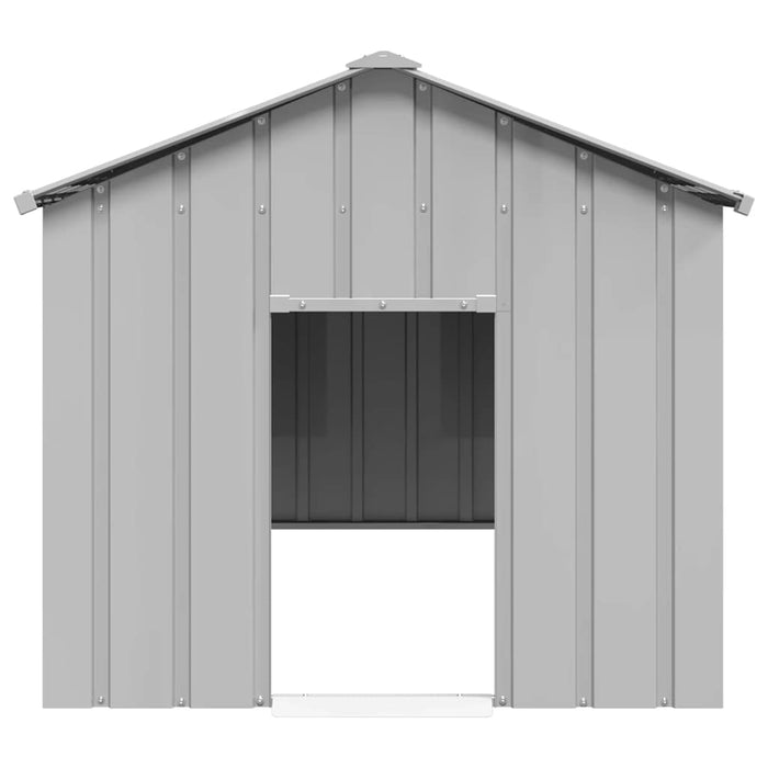 Dog House With Roof 113X153X101 Cm Galvanised Steel Aobbkxb