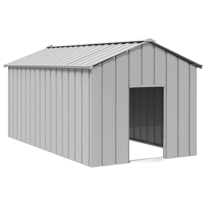 Dog House With Roof 114X202X101 Cm Galvanised Steel Aobbkxx