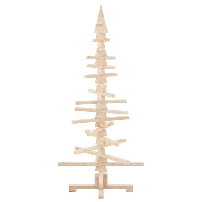 Wooden Christmas Tree For Decoration 150 Cm Solid Wood Pine Aobtkio