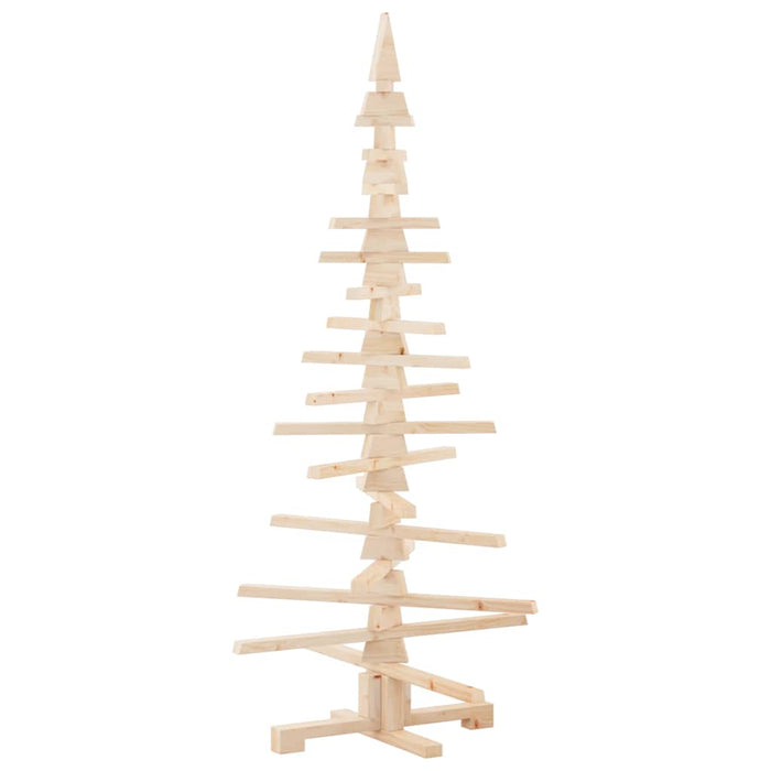 Wooden Christmas Tree For Decoration 150 Cm Solid Wood Pine Aobtkio