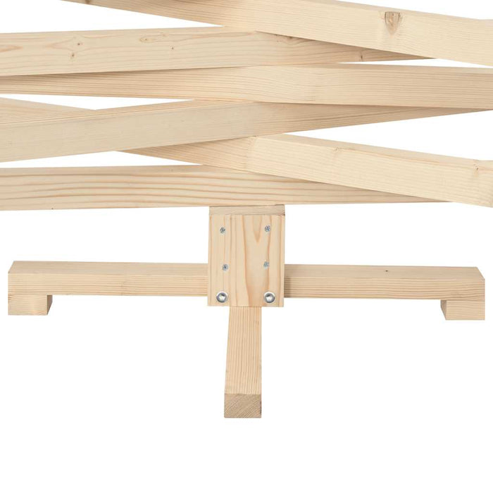 Wooden Christmas Tree For Decoration 150 Cm Solid Wood Pine Aobtkio