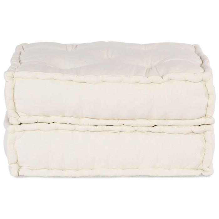 Modular Pouffe Cream 70X70X36 Fabric Abokbxt