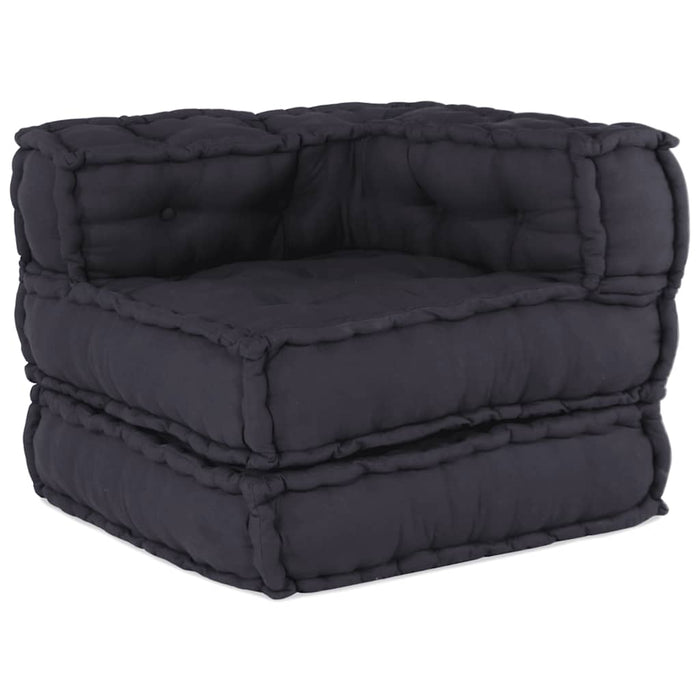 Modular Pouffe Anthracite 70X70X54 Fabric Abokbxp