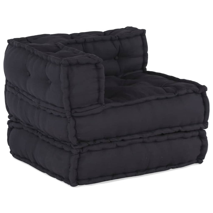 Modular Pouffe Anthracite 70X70X54 Fabric Abokbxp