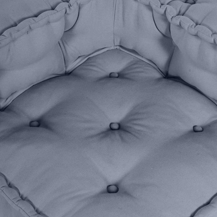 Modular Pouffe - Grey 70X70X54 Fabric Abokbap