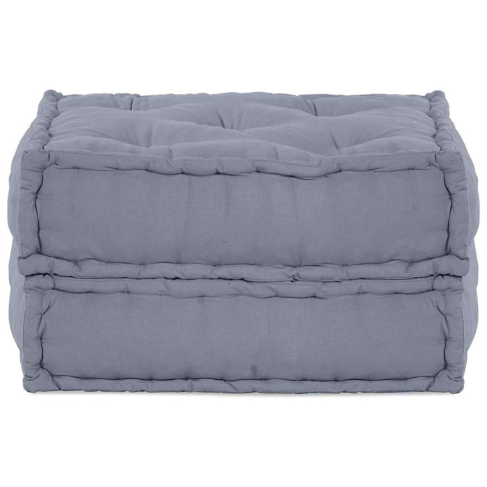 Modular Pouffe Grey 70X70X36 Fabric Abokbai