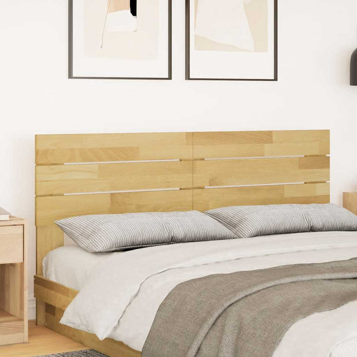 Double Size Headboard 140 Cm Solid Wood Oak Npokik