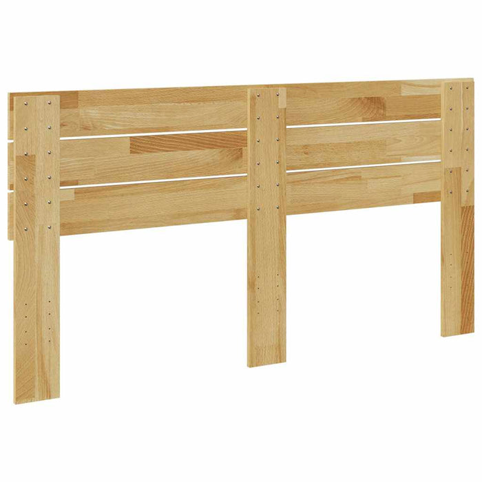 Double Size Headboard 140 Cm Solid Wood Oak Npokik