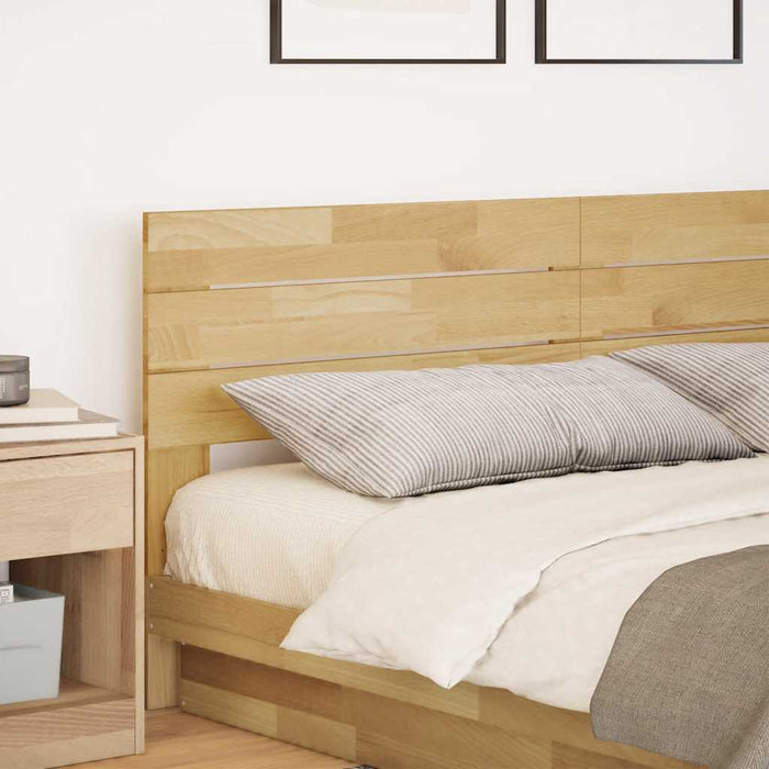 King Size Headboard 180 Cm Solid Wood Oak Npoknx
