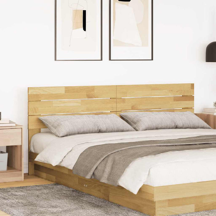 King Size Headboard 180 Cm Solid Wood Oak Npoknx