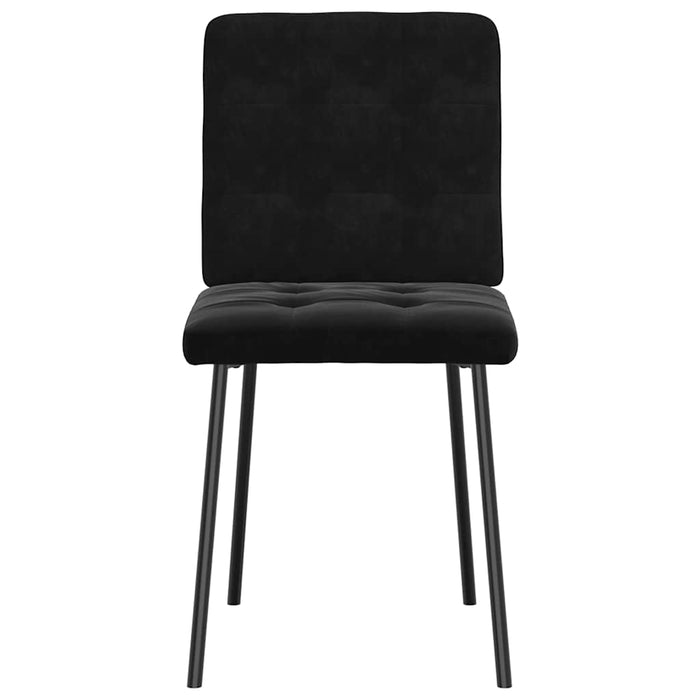 Dining Chairs 2 Pcs Black Velvet Aoboblt