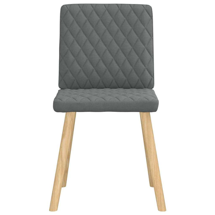 Dining Chairs 2 Pcs Dark Grey Fabric Aobooxx