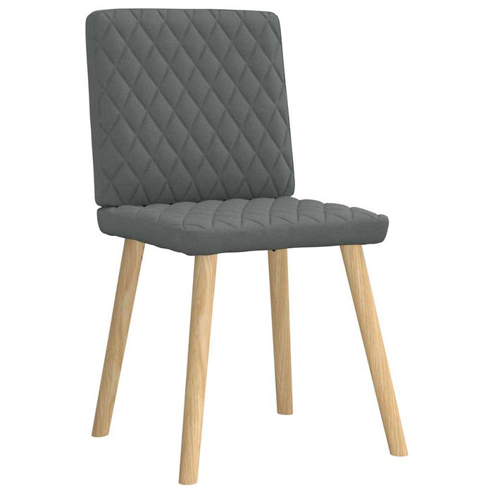Dining Chairs 2 Pcs Dark Grey Fabric Aobooxx