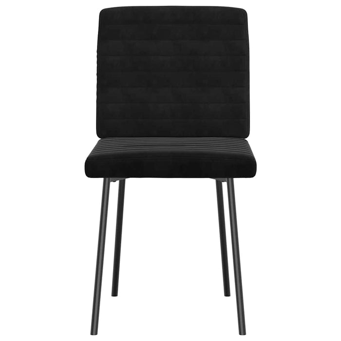 Dining Chairs 2 Pcs Black Velvet Aoboolx