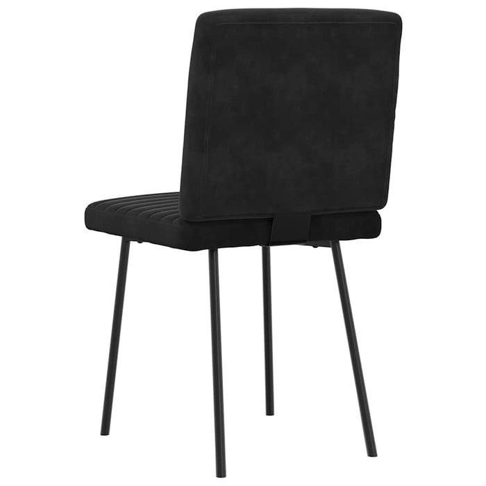 Dining Chairs 2 Pcs Black Velvet Aoboolx