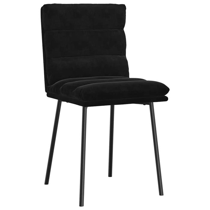 Dining Chairs 2 Pcs Black Velvet Aoboxnn