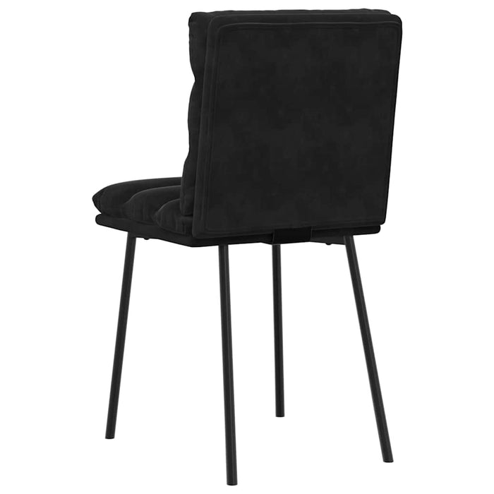 Dining Chairs 2 Pcs Black Velvet Aoboxnn