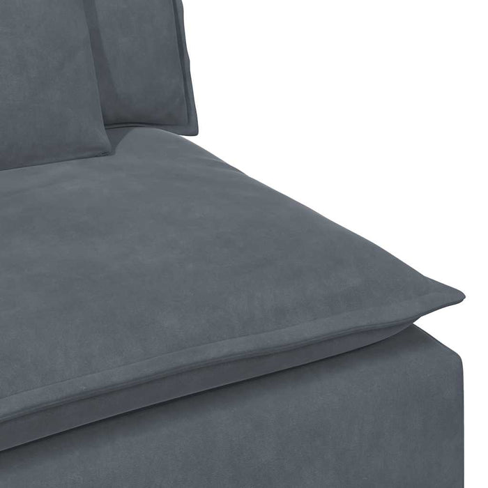 Modular Sofa With Cushions Dark Grey Ttxootb